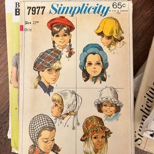 Lot of vintage children’s patterns from 1960-1970s